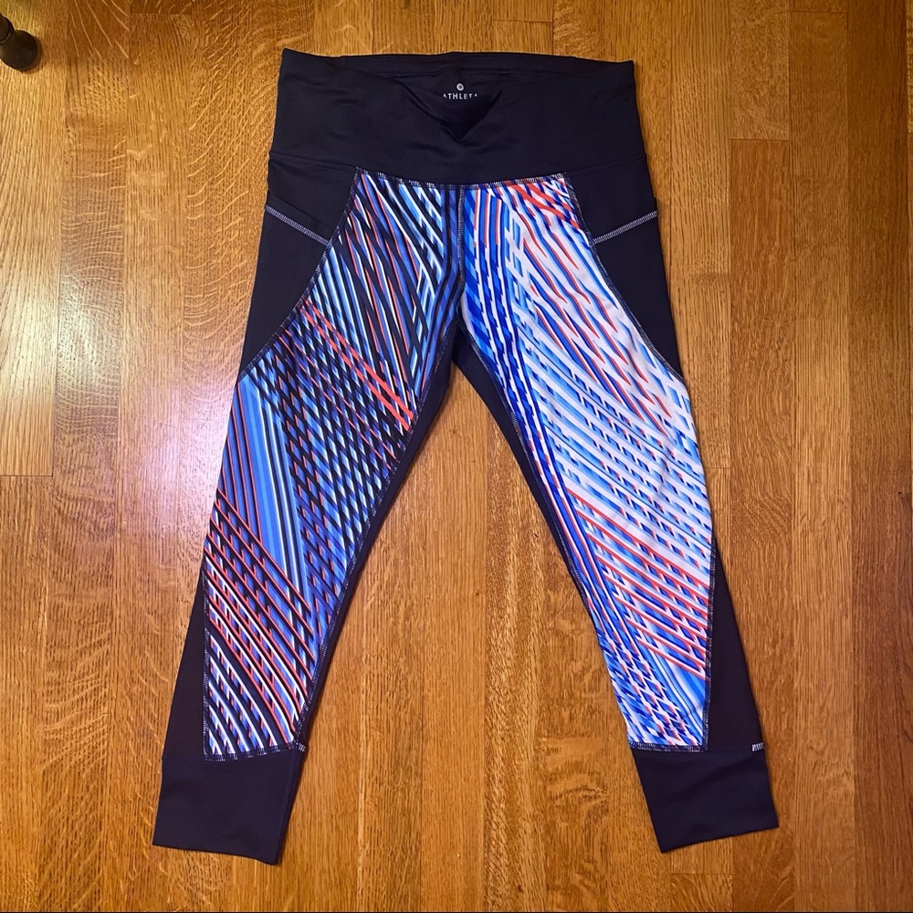 NWT Athleta Mosaic Relay Capri Women’s Small